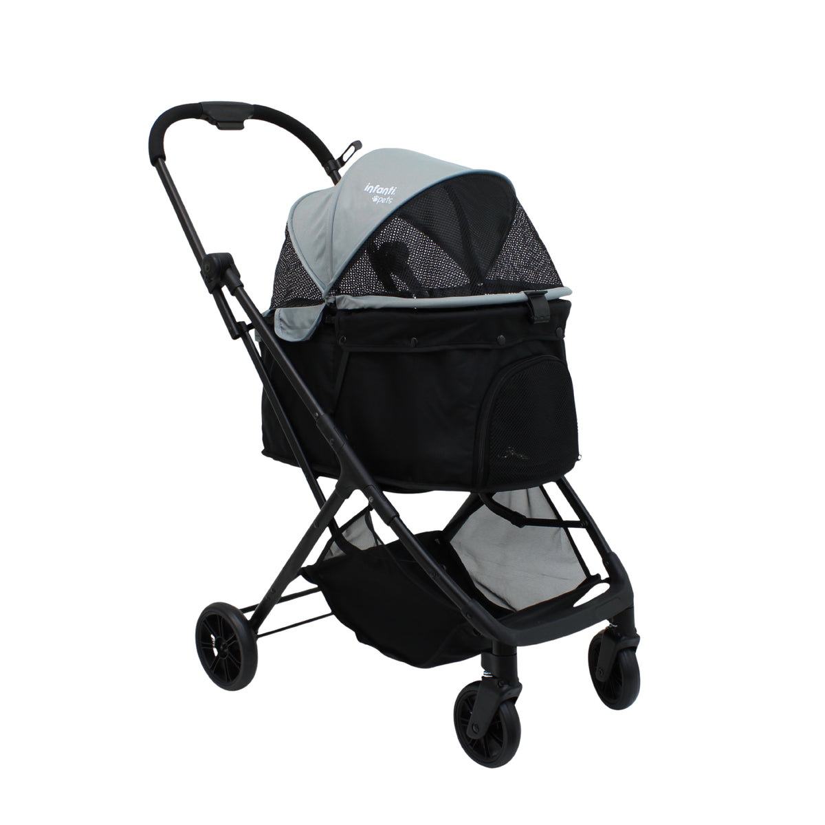 Carriola Transportadora Plegable Para Mascotas Y Ventilación